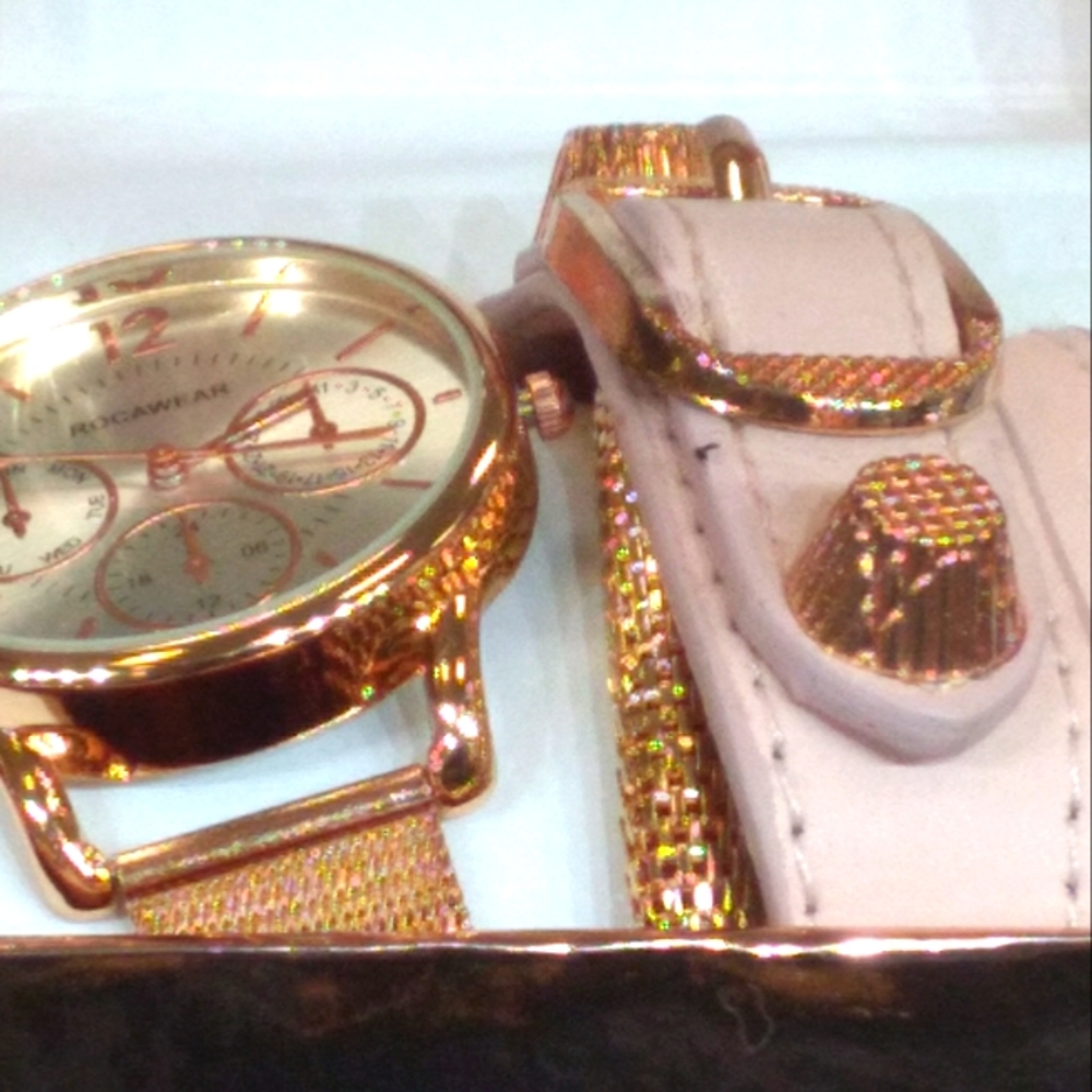 Rocawear watch and bracelets